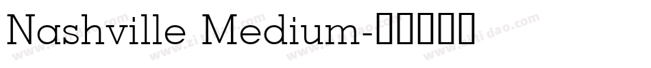 Nashville Medium字体转换